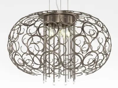 Dolcima pendant chandelier 3D model