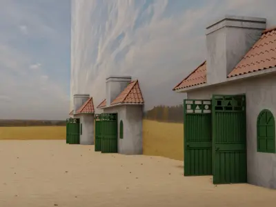 Squid Game Green Light Red Light Map 3D model