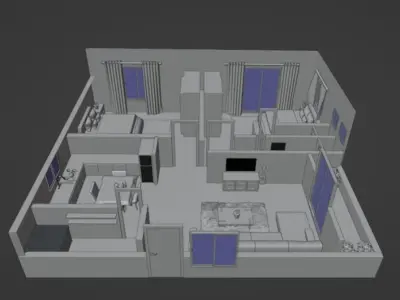 FLOOR PLAN 3D model