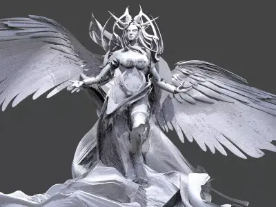 High Angel Guardian 3  3D model