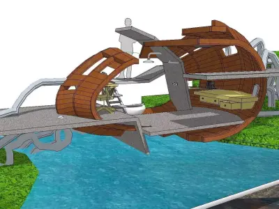 Creative Design-Holiday Cabin-012 3D model