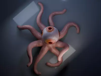 T-Ocellus Alien Earth Low-poly 3D model