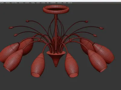 chandelier Eurosvet 22080 Low-poly 3D model