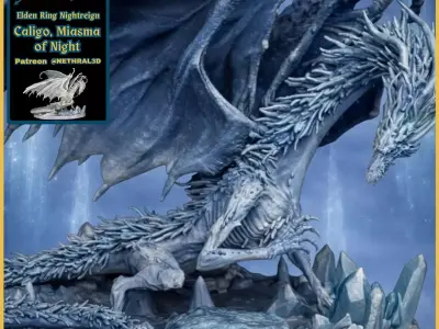 Elden Ring Nightreign Caligo Miasma of Night 3D print model