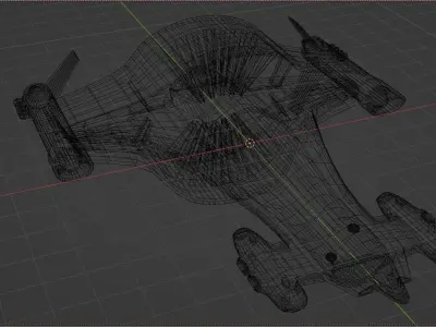 Orion Race-Built Spaceship based on Star Trek 3D model