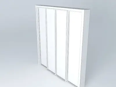 Sliding glass door 2 00 Free 3D model