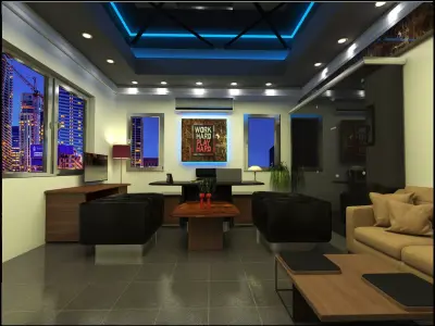 Office in Riyadh Free 3D model