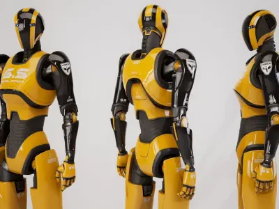 Robot 13 Low-poly 3D model