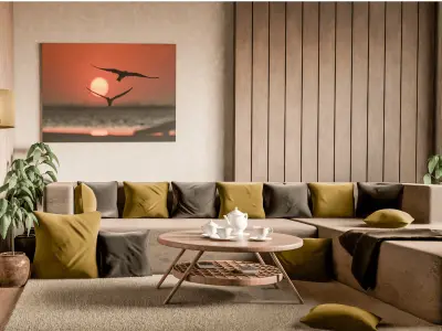 3D Interior Scene 3D model