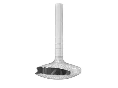 Gyrofocus Glass Suspended Fireplace 3D model