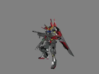 Attacker Gundam 13 3D model
