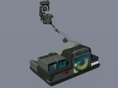 Eye Scanner from Bladerunner Low-poly 3D model