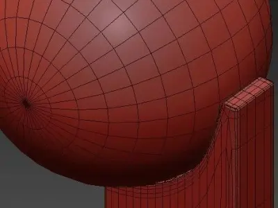 Nordic Collection floor lamp with balls hanging from it 3D model