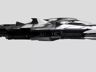 Sci-Fi Spaceship Low-poly 3D model