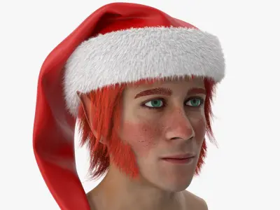  Christmas Elf Head 4 