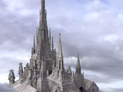 Dark Fantasy Art Deco  medieval 2 3D 3D model