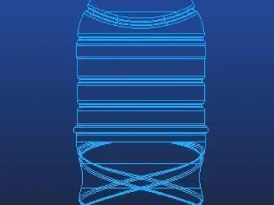 water bottle 200ml with 29-25 neck 3D print model