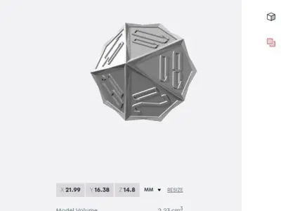 RPG Polyhedral Vampire Dice Set - Vampire Blood Pact Dice 3D print model