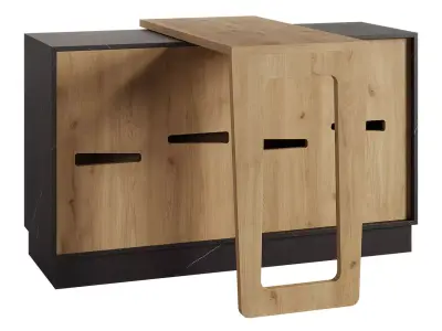FOLDY wooden sideboard Low-poly 3D model