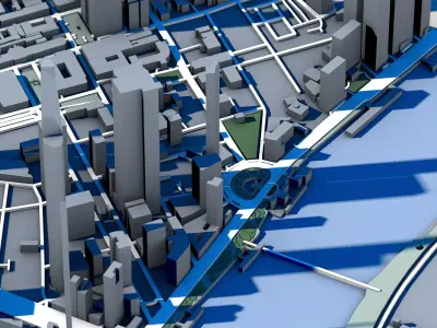 Vietcombank Tower Ho Chi Minh City Skyscraper  3D model