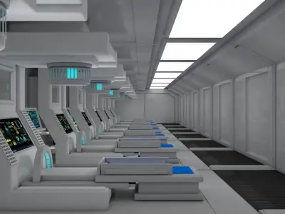 Sci Fi Room 3D model