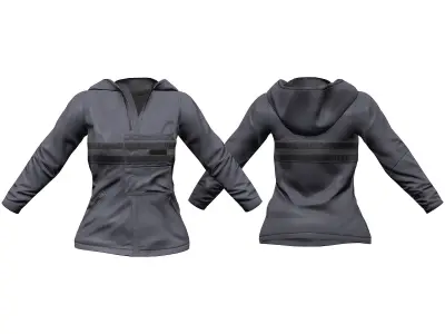 Hip Hop Shalwar Jacket Shoes Street Outfit Low-poly 3D model