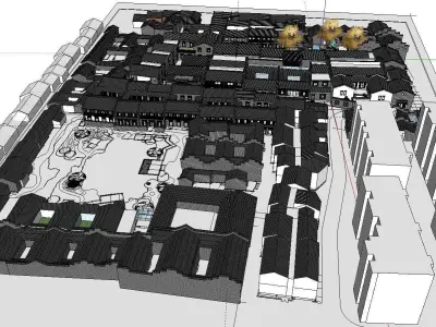 vacation spot-Resort-Fashion Leisure Hotel-0116 3D model