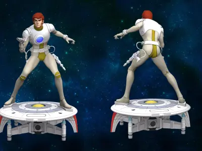 Captain Future - Capitaine Flam 3D model