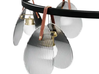 lampatron conch pendant light 01 Low-poly 3D model