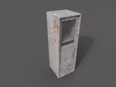 Old Modern Furniture 3D Model Low-poly 3D model