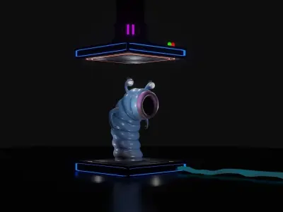 Bladis fantasy character alien  Low-poly 3D model