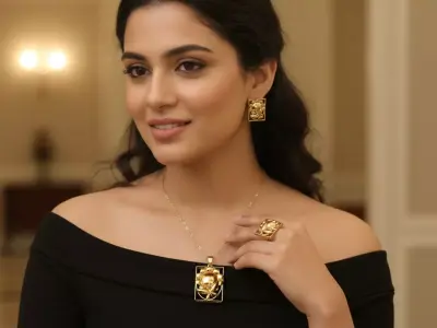 The Floral Lattice Suite Half-Set jewelry 3D model - for her 3D print model