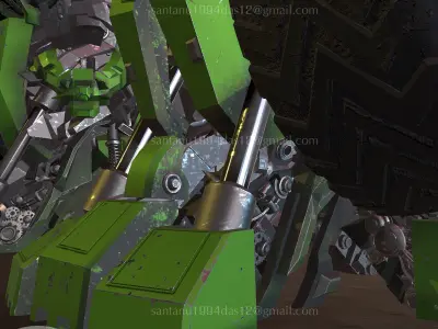Log Haul Transformers for Animation and Game Low-poly 3D model