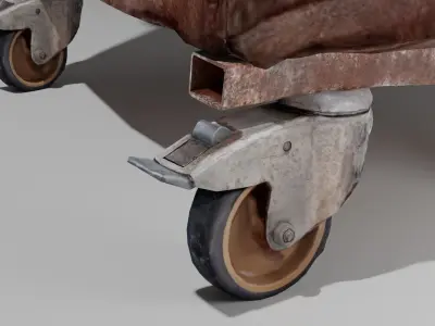 Realistic Low-Poly Dumpster  Scan Low-poly 3D model