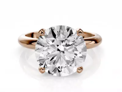 Engagement ring Corina 3ct  3D print model