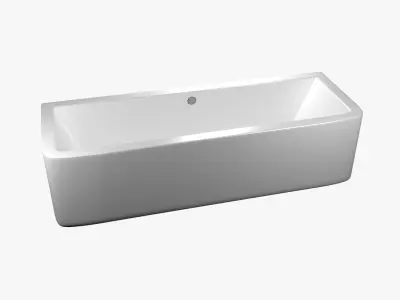 Modern rounded bath Free 3D model