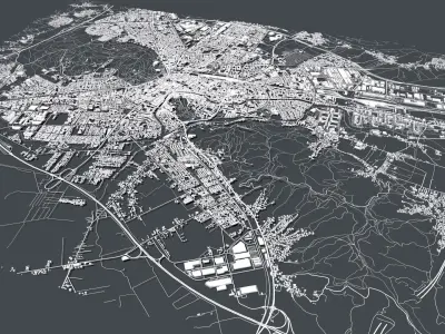 Cityscape Ljubljana Slovenia 3D model