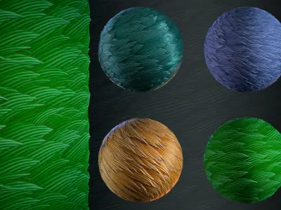 Fur Stylized - Vol 02 - SBsar - Maps 3D model purchase
