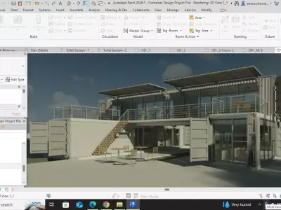 Container Cafe Project 3D model