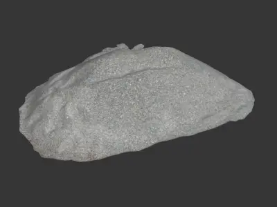 Ultra realistic Gravel Scan Low-poly 3D model