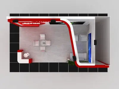 Kayahan Size 4 m x 8 m  Height 350 cm 3D model