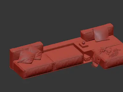 modern sofa chair  3D model