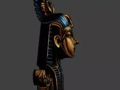 Ancient Egyptian Winged Goddess Isis Sculpt 3D Printable 3D print model