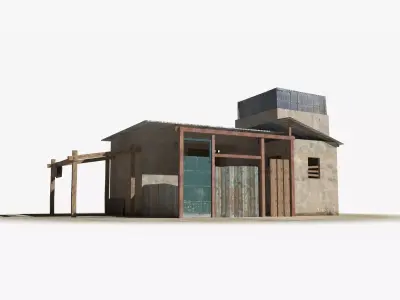 Slum x16 Low-poly 3D model
