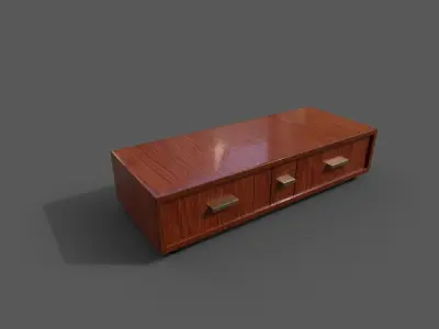 Pack 2 Modern Furniture 3D Model Low-poly 3D model