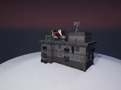 Modular Apartment Low-poly 3D model