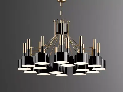 Ceiling light 3D model 28