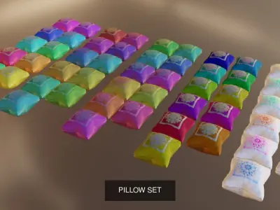 PILLOW MEGA COLLECTION 3D Model Pack