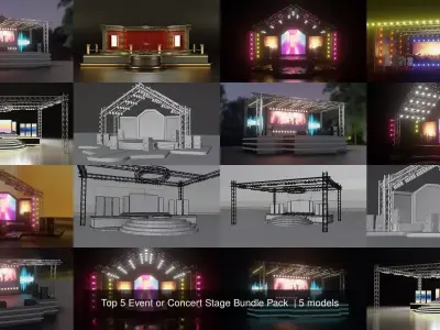 Event or Concert Stage Bundle Pack 