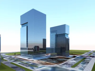 Office Building 3D model 528